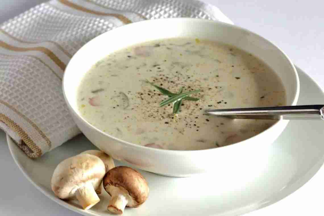 Рецепти крем-супу з шампіньйонів