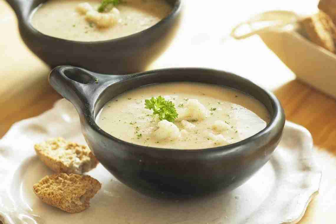 Рецепти приготування супу пюре з кольорової капусти