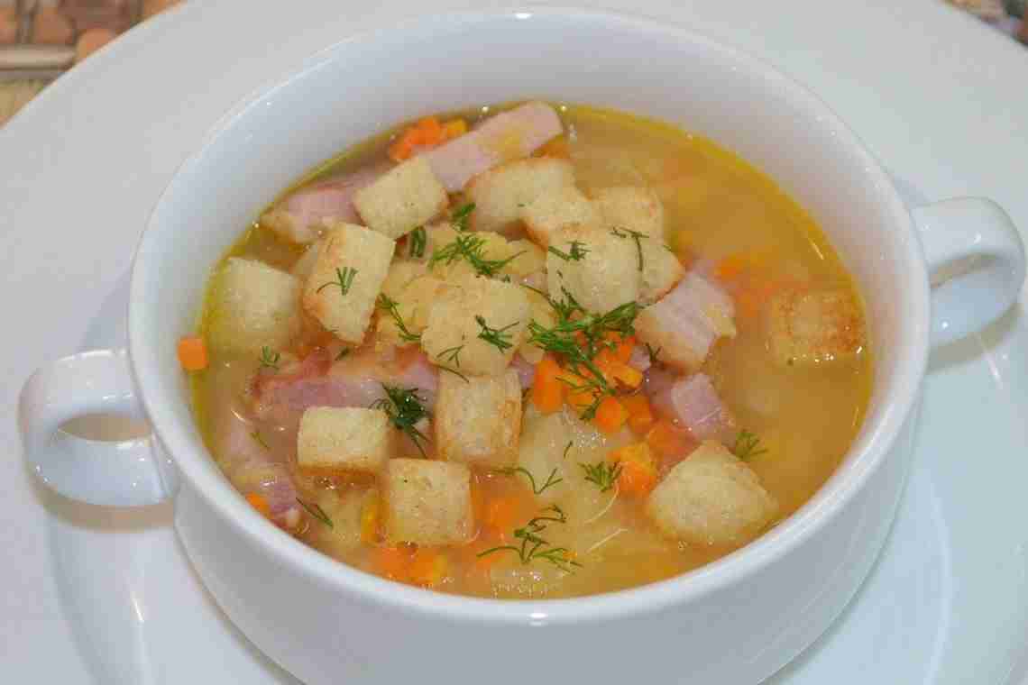 Рецепти горохового супу з копченою ковбасою