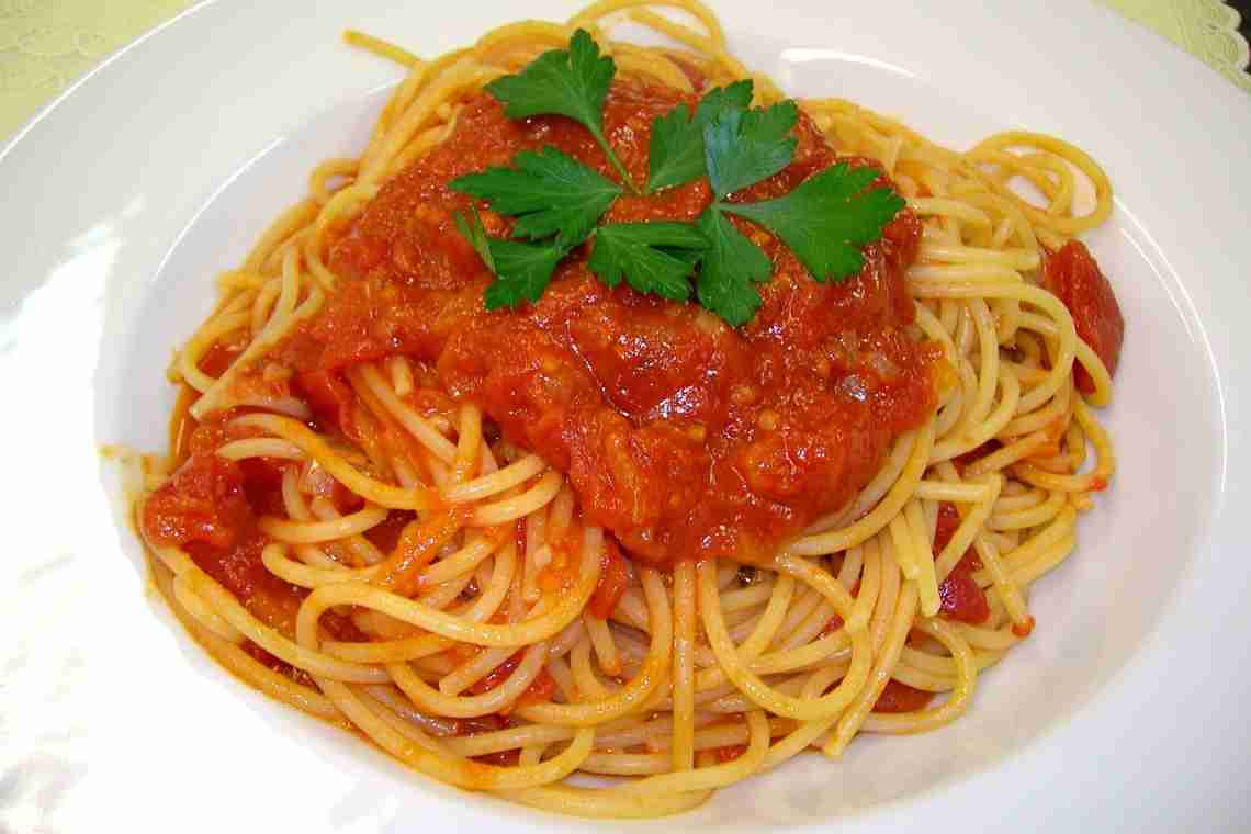 Рецепти приготування смачних спагеті італійською