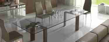 Скляні столи в сучасному інтер'єрі