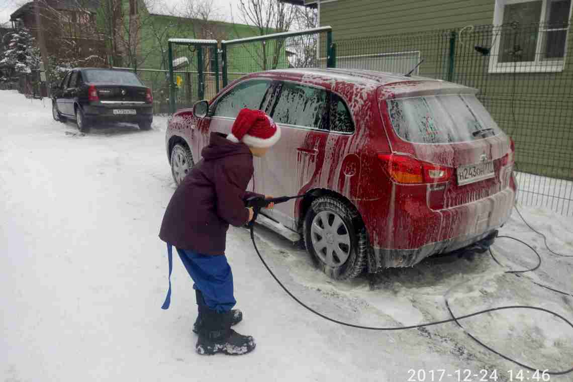Як помити машину взимку