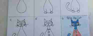 Як намалювати кішку олівцем поетапно