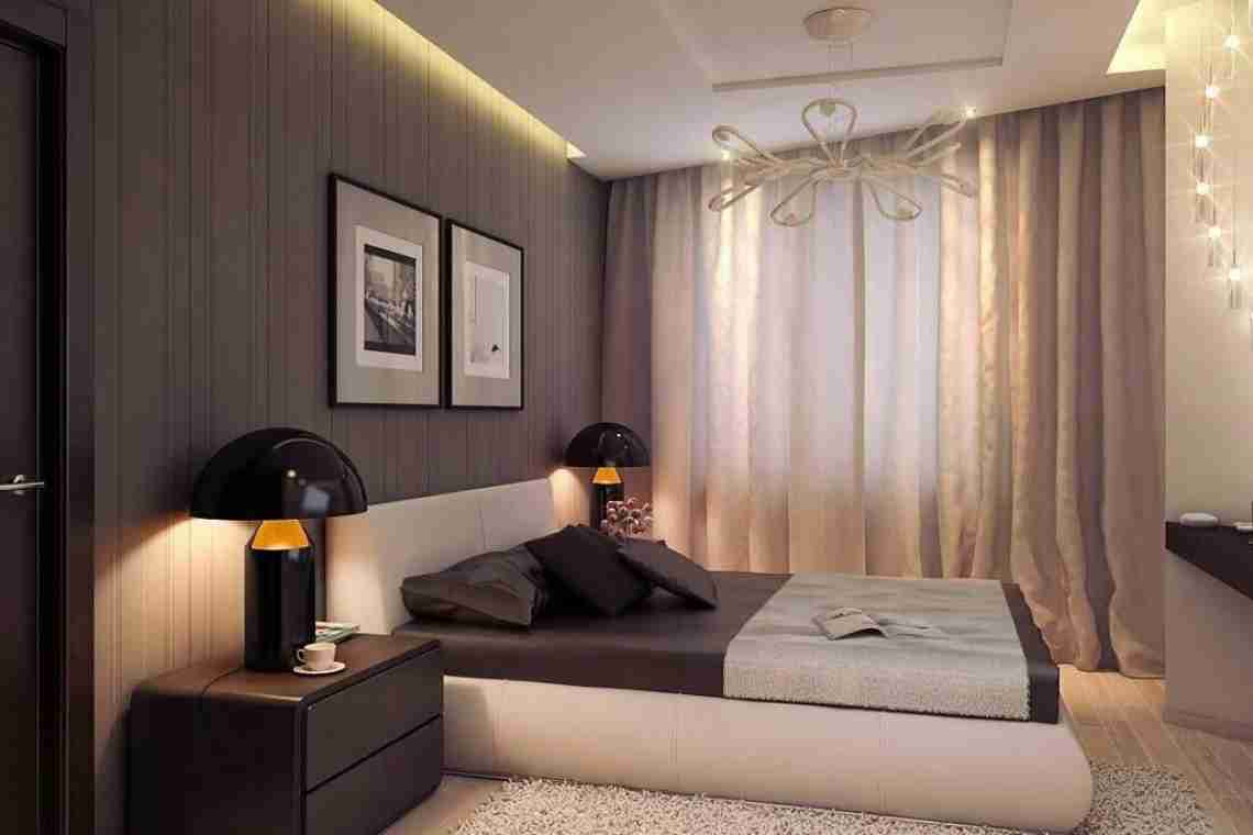 Дизайн маленької спальні-вітальні