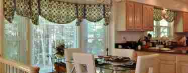 Сучасні короткі штори на кухню