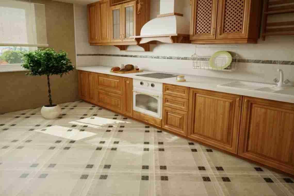 Дизайн плитки на кухні
