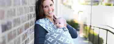 Слінг-шарф - стильний аксесуар і переноска для активних мам