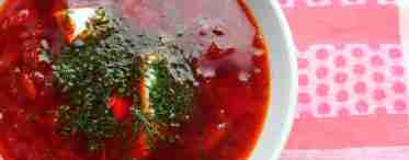 Рецепти приготування супу буряків