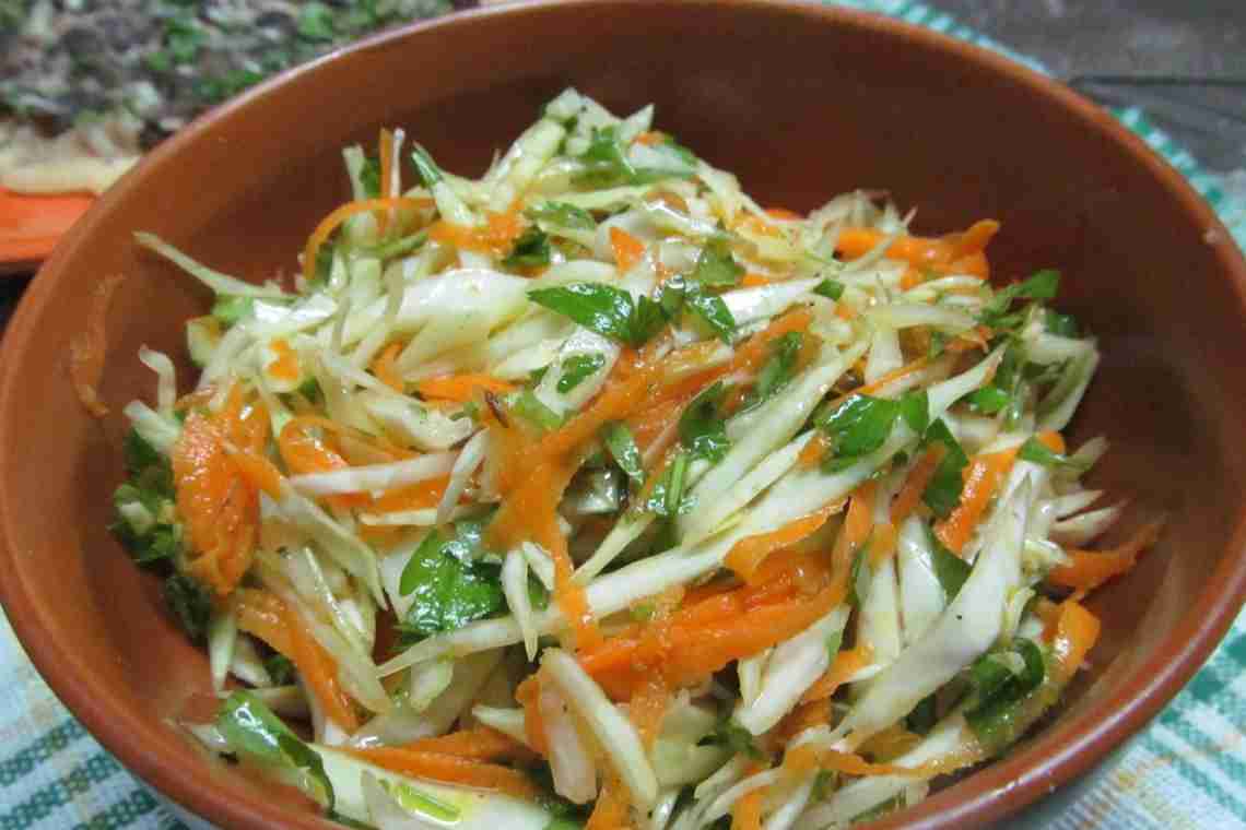 Капустний салат: рецепти приготування
