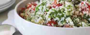 Прості і доступні рецепти ситних салатів з кускусом