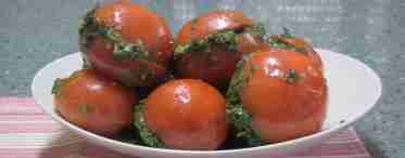 Солоні помідори з часником