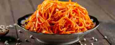 Корисні властивості та калорійність моркви корейською