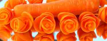 Як зробити троянду з моркви?