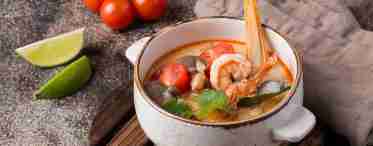 Як приготувати тайський суп з грибами і креветками