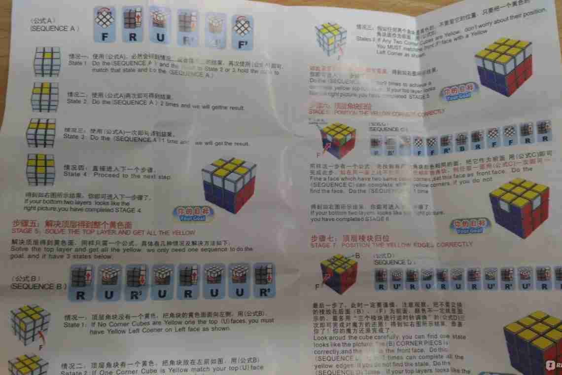 Як зібрати Кубик-Рубіка 3х3