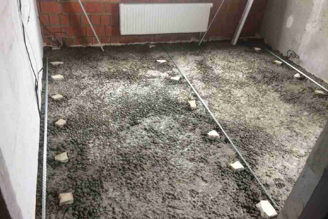 Як зробити стяжку підлоги з керамзитом?