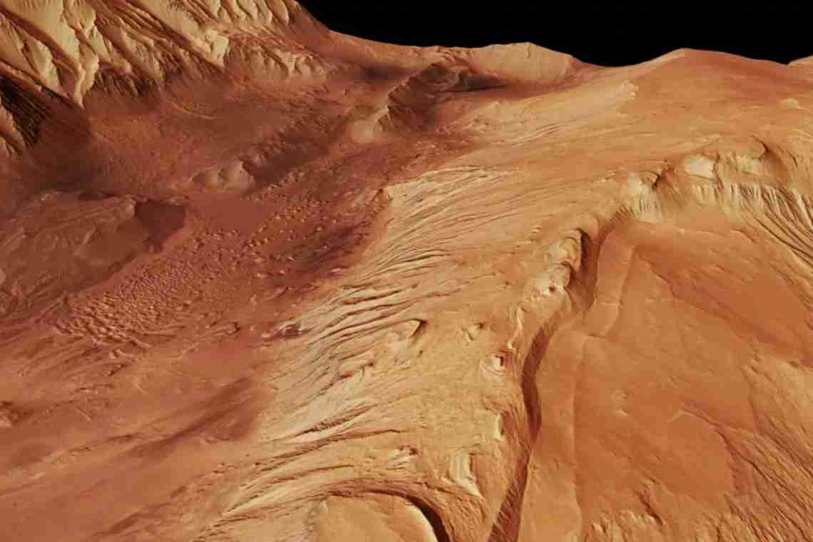 Фото: Долини Марінер - шрам на Марсі в чверть окружності планети