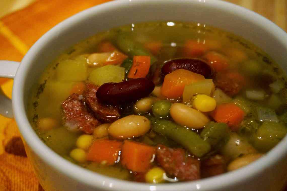 Суп з квасолі: рецепт приготування з фото