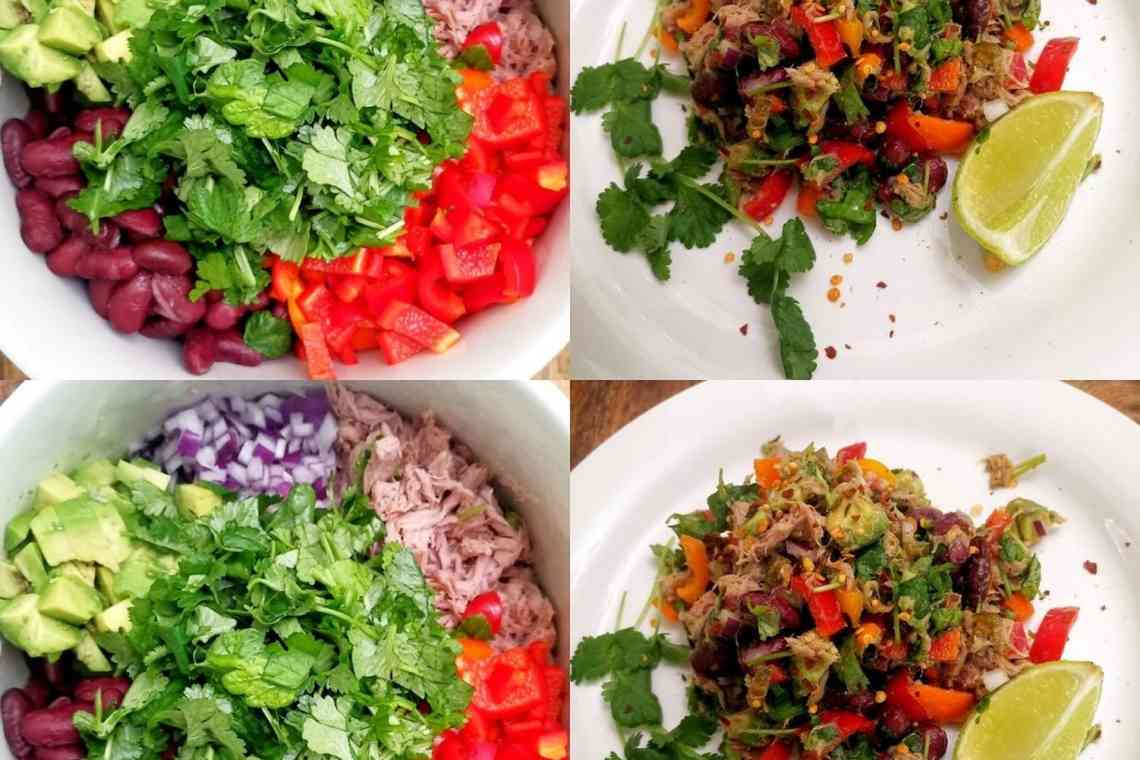 Салат з консервованим тунцем: поєднання інгредієнтів, рецепти і варіанти приготування, заправка