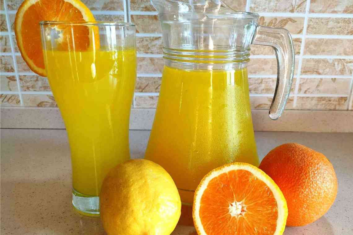 Напій для гурманів - лимонад з апельсинів