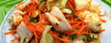 Буніто - салат з куркою і корейською морквиною. Рецепт приготування