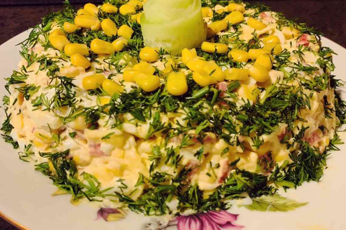 Покроковий рецепт кукурудзяного салату