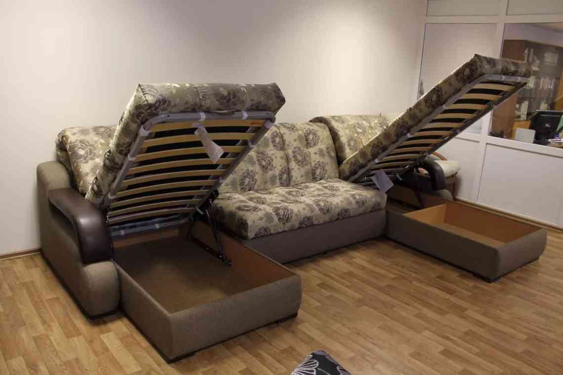 Кутовий диван з механізмом «Акордеон»