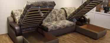 Кутовий диван з механізмом «Акордеон»