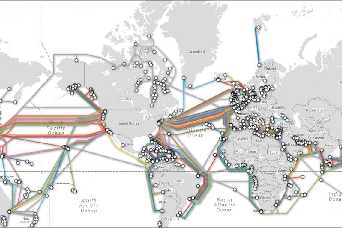   Google і Facebook протягнуть нові інтернет-кабелі між Північною Америкою і Азією - 190 Тбіт/с і 12 тис. км