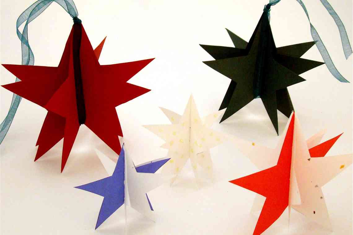Як зробити новорічну 3D зірку