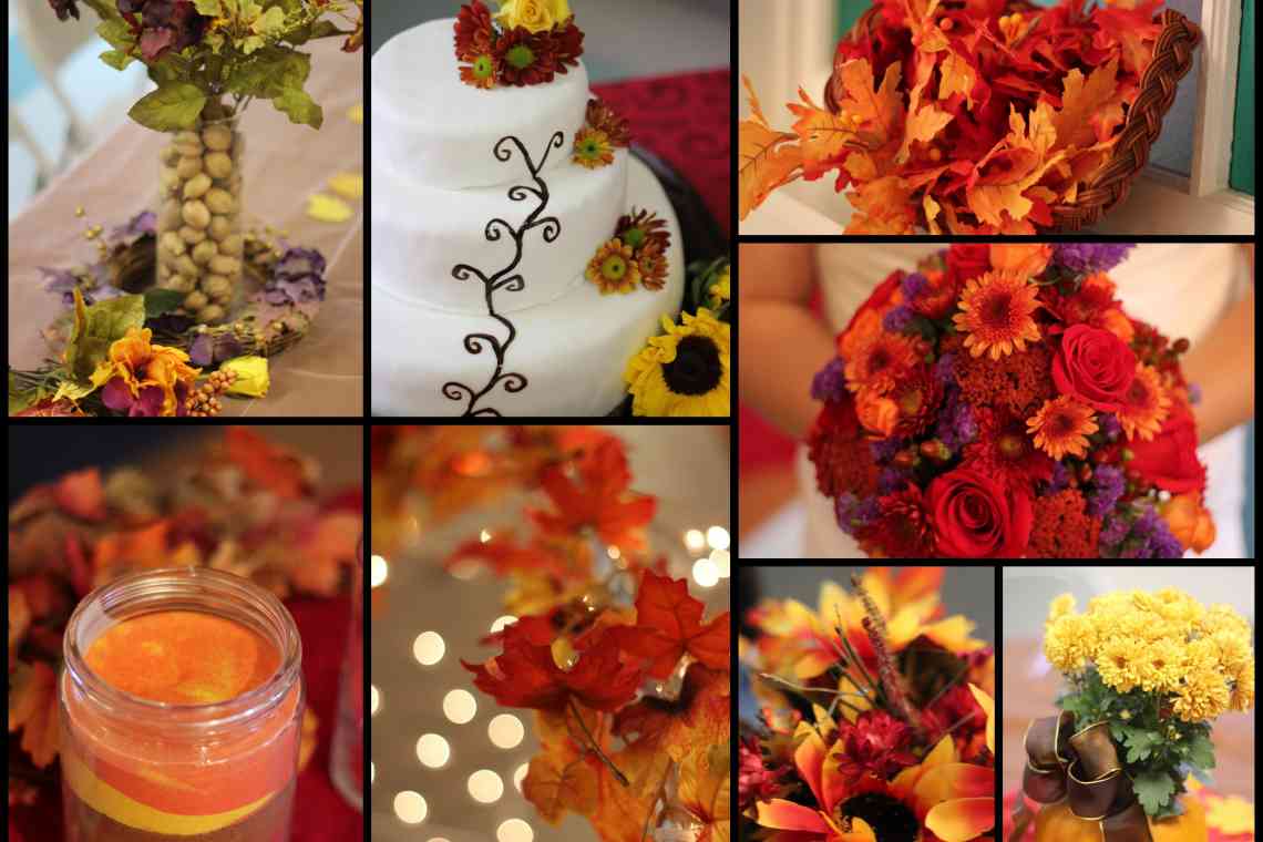 Як декорувати весілля восени