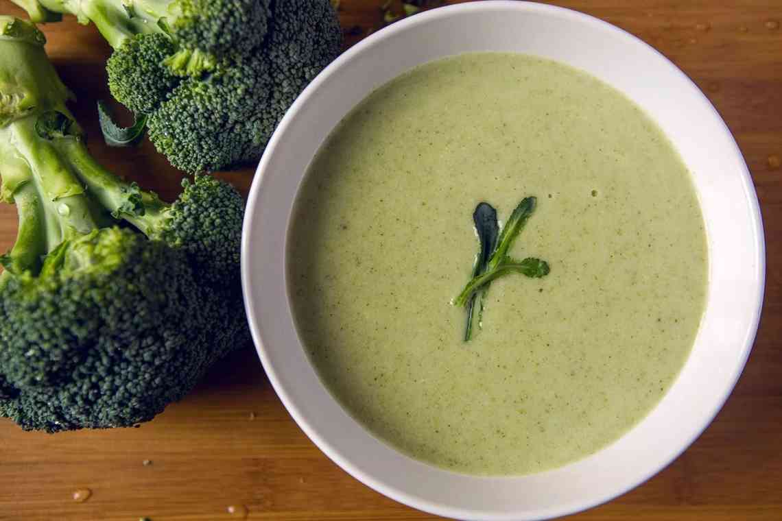 Суп-пюре з броколі: рецепти