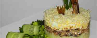 Рецепт салату «Мімоза» зі шпротами