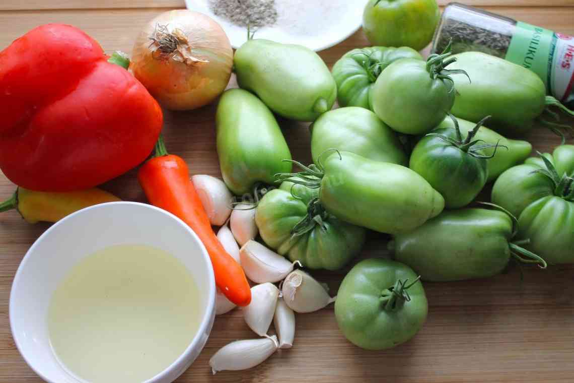 Аджика із зелених помідорів - рецепти приготування