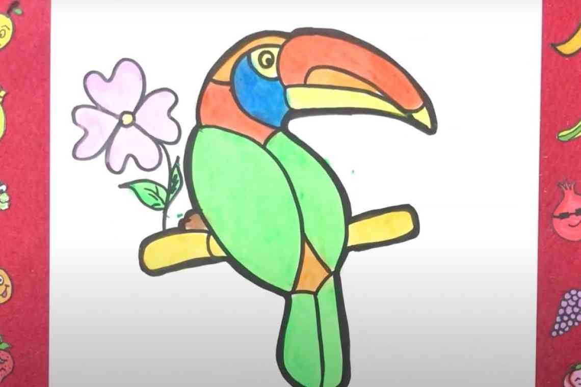 Майстер-клас «Як малювати папугу і ще деяких птахів правильно»