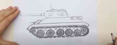 Вчимо дітей тому, як буде правильно намалювати танк T-34 олівцем поетапно