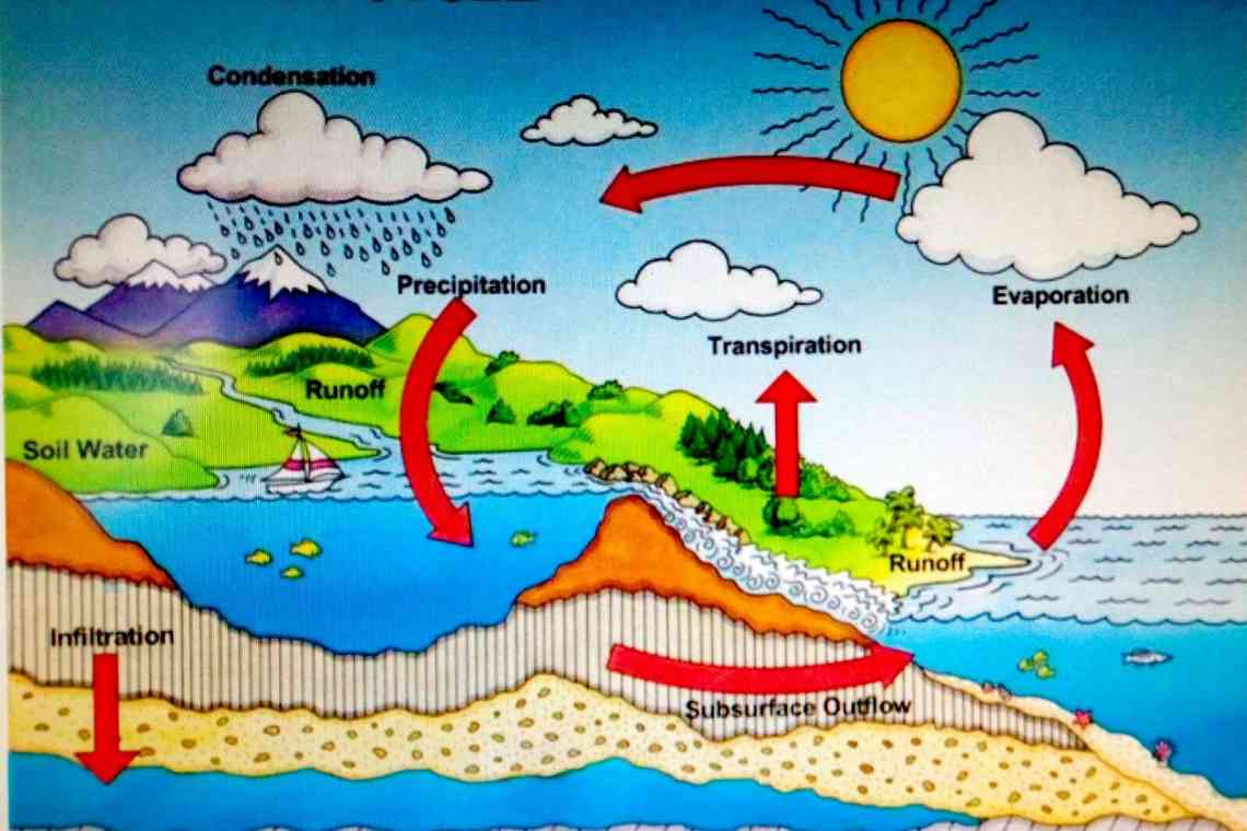 Дізнаємося як правильно намалювати воду і кругообіг її в природі