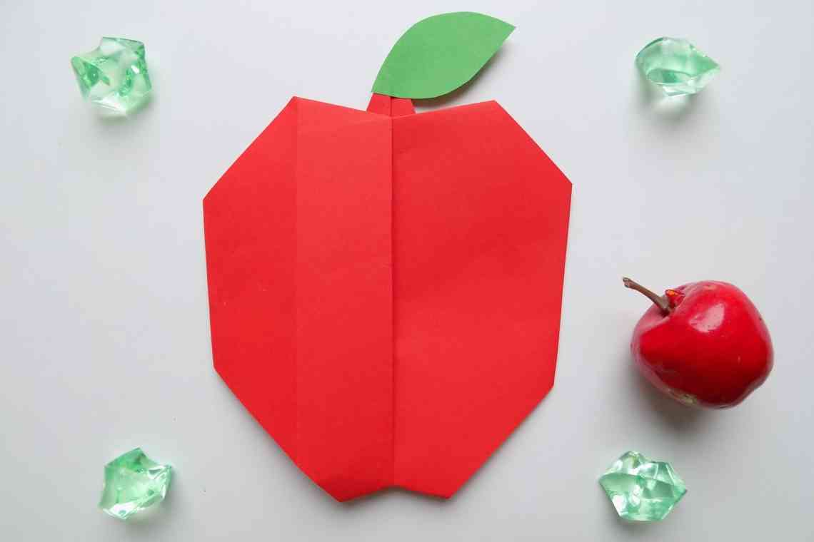 Об'ємна аплікація яблуко зробити самому своїми руками - опис і цікаві ідеї