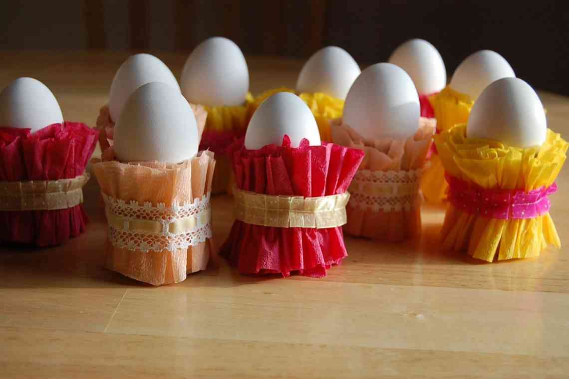 Підставка для яєць на Великдень зробити самому своїми руками: майстер-клас