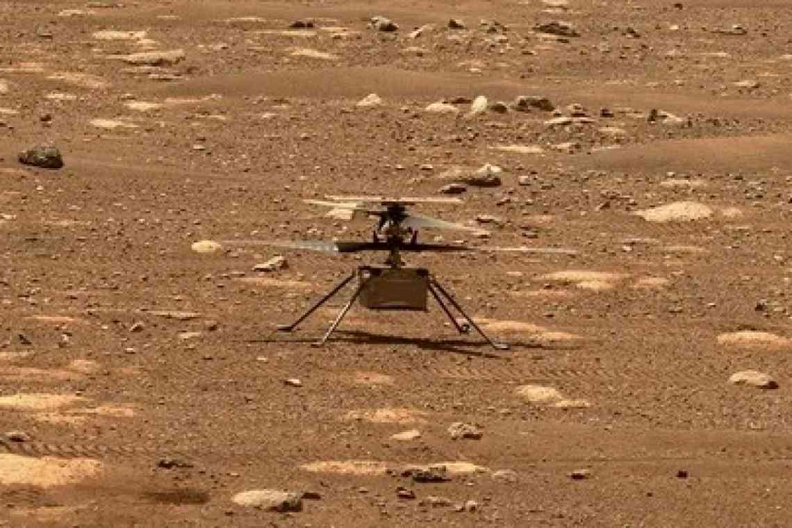 Марсіанський вертоліт Ingenuity здійснив дев'ятий політ - він подолав рекордні 625 метрів
