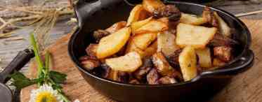 Смажена картопля з грибами замороженими: рецепти приготування