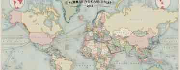 Фото дня: актуальна карта всіх підводних інтернет-кабелів світу