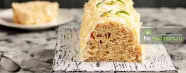 Торт Полено з готового шарового тіста зі згущенням і вершками: смачні рецепти
