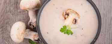 Грибний крем-суп (суп-пюре) з шампіньйонів з вершками: калорійність, рецепти приготування