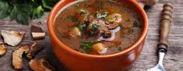 Суп з білих грибів з картоплею: сушених, заморожених, свіжих